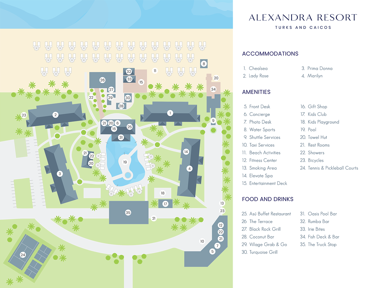 Alexandra Resort Map